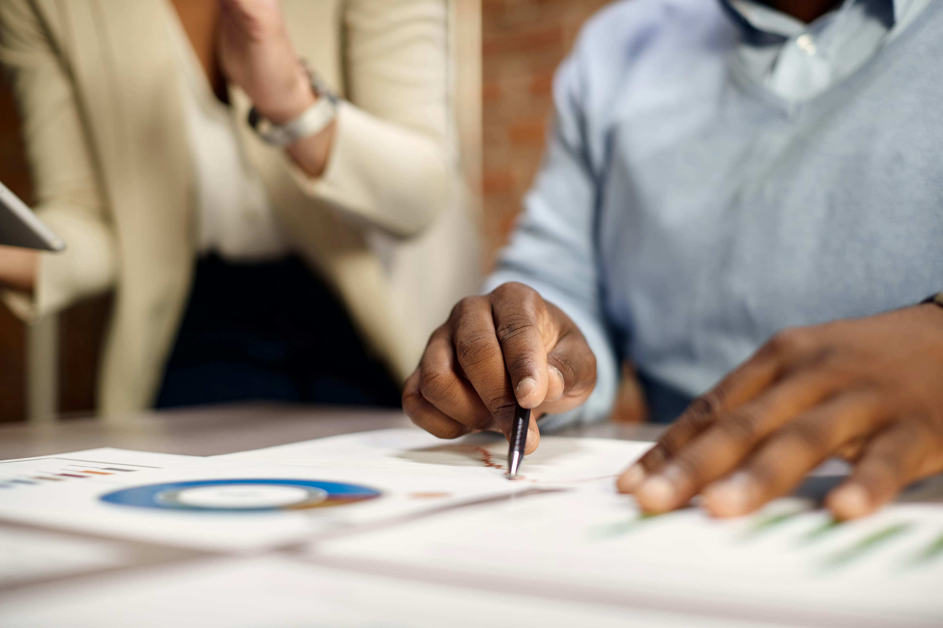 Professional advisors reviewing strategy